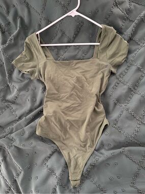 Babaton Olive Green Contour Bodysuit